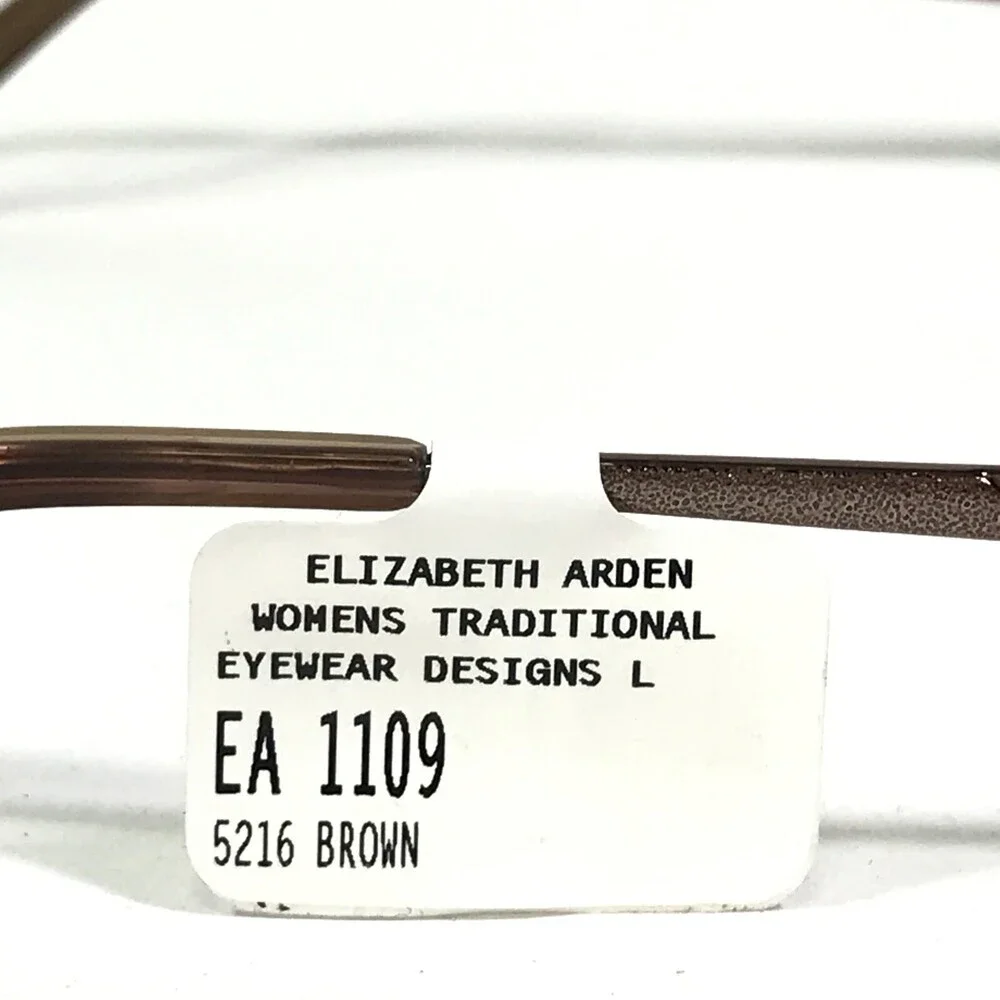 Elizabeth Arden EA 1109-1 Eyeglasses Frames Brown Rectangular Full Rim 52-16-130